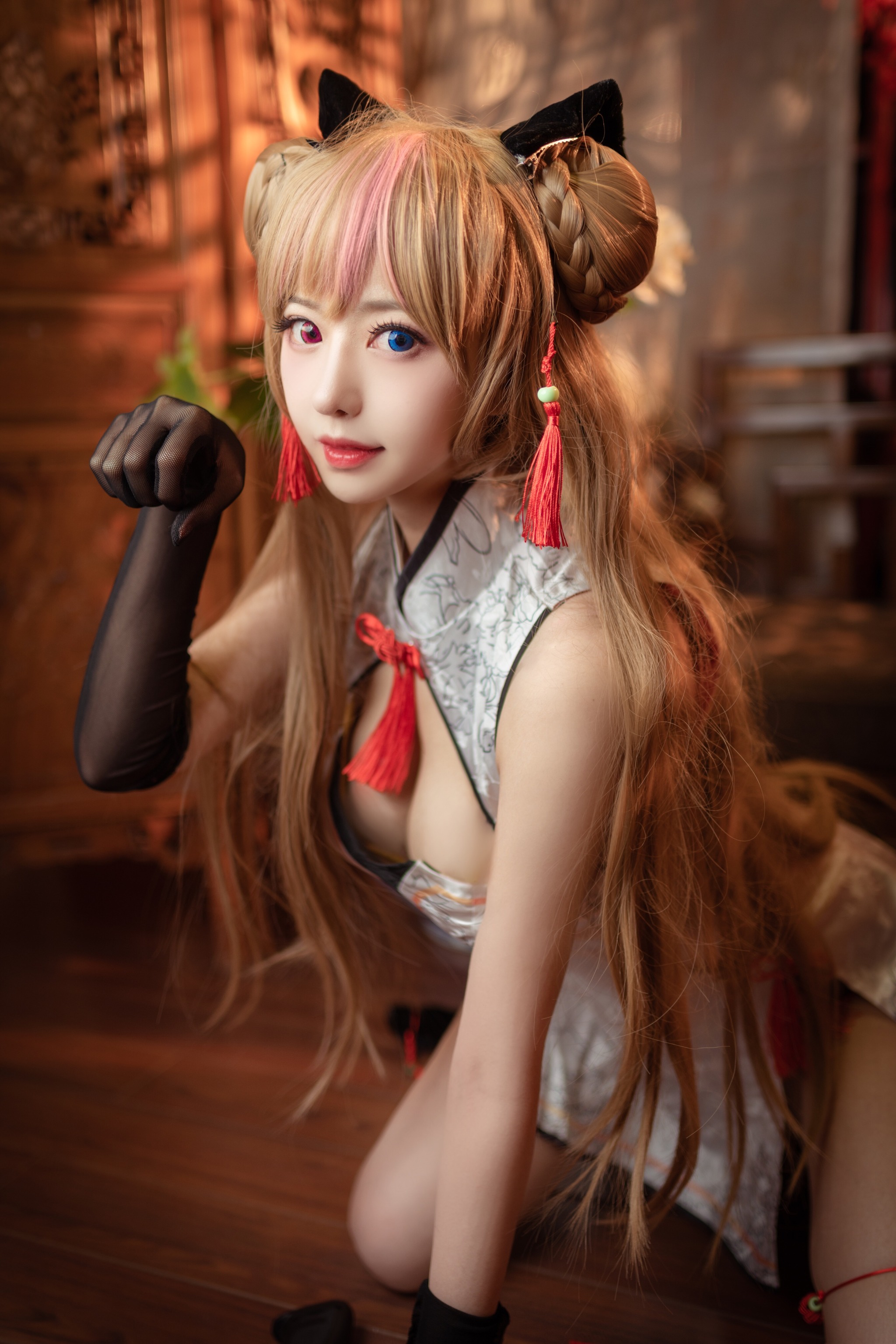 图片[1]-Shika小鹿鹿 – NO.055 蜂糖花 [20P]-XikXak